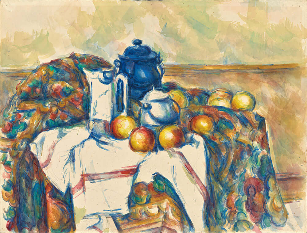 Still Life with Blue Pot by Paul Cézanne - Art Print - Zapista