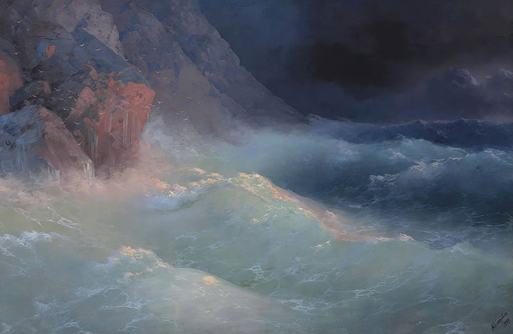 Storm on the Black Sea by Ivan Konstantinovich Aivazovsky - Art Print - Zapista