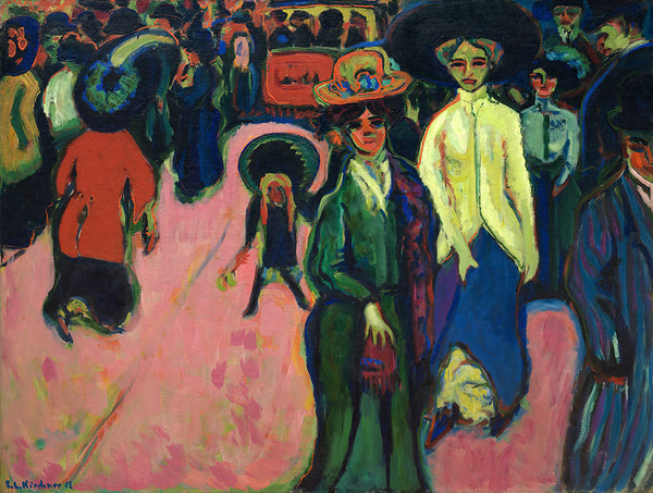 Street, Dresden by Ernst Ludwig Kirchner - Art Print - Zapista