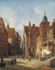 Street in Hamburg. Study in Architecture by Wilhelm von Hanno - Art Print - Zapista