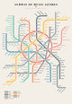 Subway of Music Genres - Art Print - Zapista
