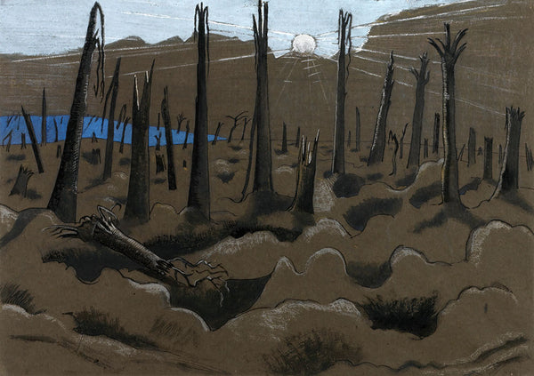 Sunrise, Inverness Copse by Paul Nash - Art Print - Zapista