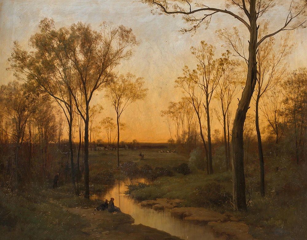 Sunset by Hippolyte Camille Delpy - Art Print - Zapista