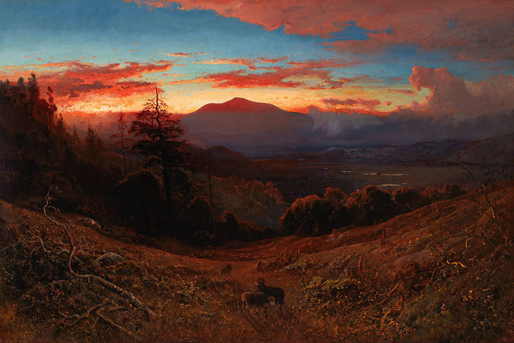 Sunset on Mount Diablo by William Keith - Art Print - Zapista