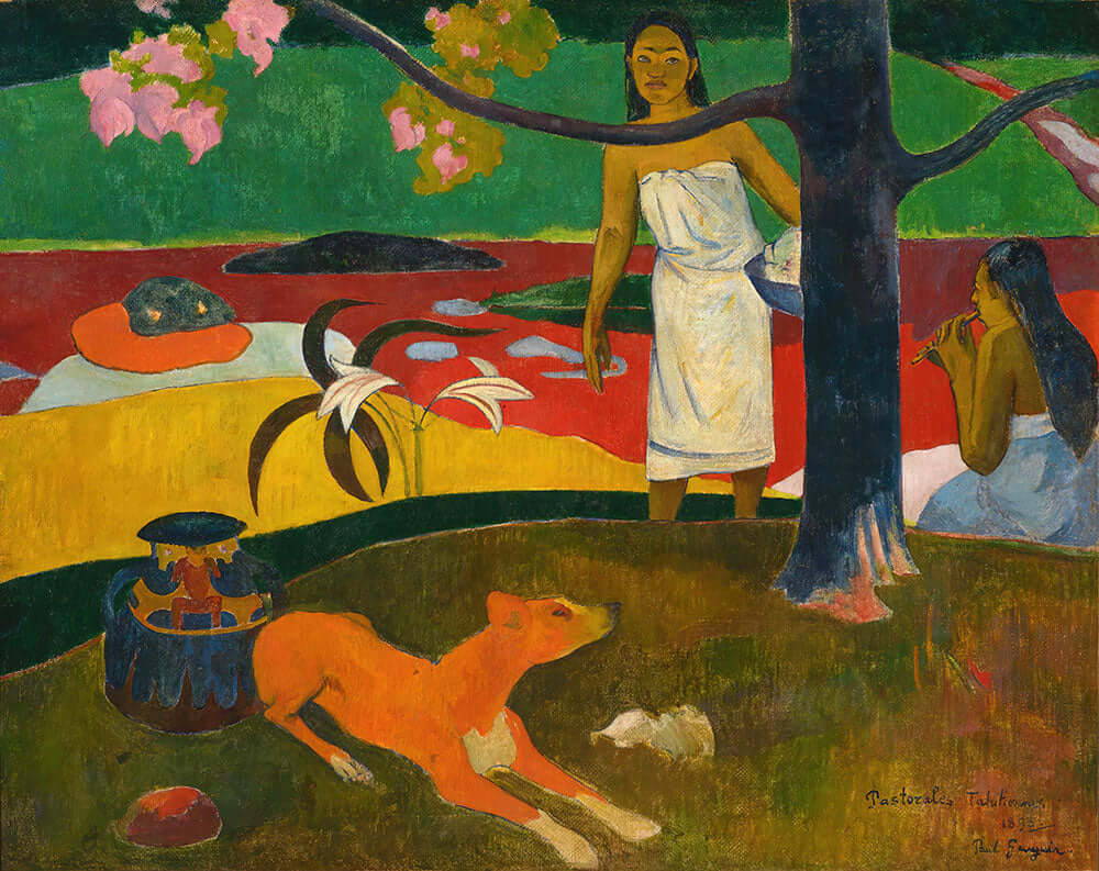 Tahitian Pastoral by Paul Gauguin - Art Print - Zapista