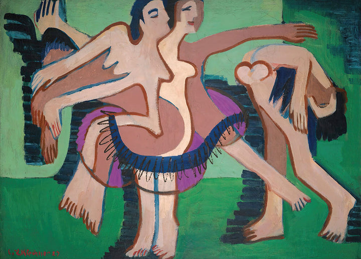 Tanzgruppe by Ernst Ludwig Kirchner - Art Print - Zapista