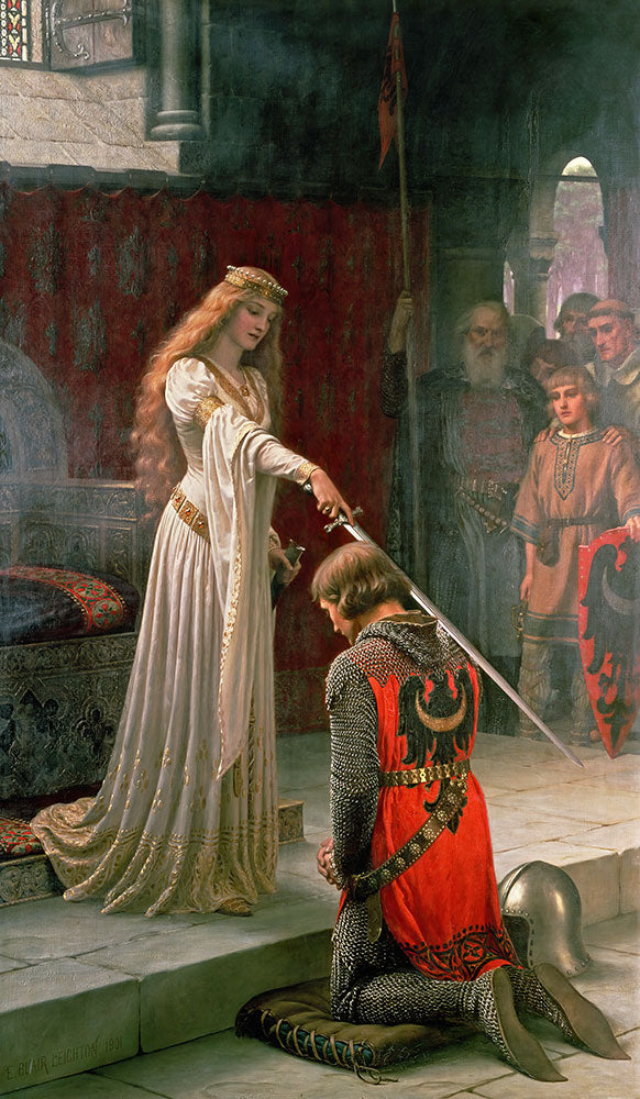 The Accolade by Edmund Blair Leighton - Art Print - Zapista