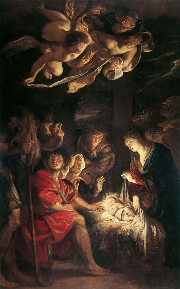 The Adoration of the Shepherds by Peter Paul Rubens - Art Print - Zapista