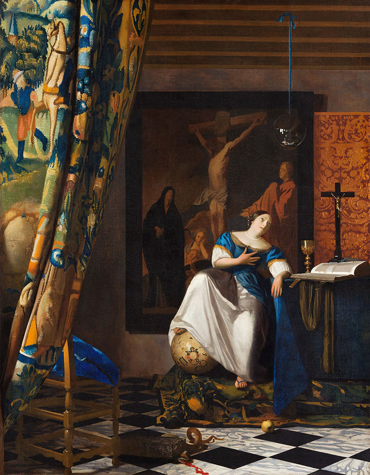 The Allegory of Faith by Johannes Vermeer - Art Print - Zapista