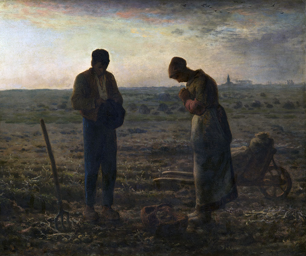 The Angelus by Jean-François Millet - Art Print - Zapista