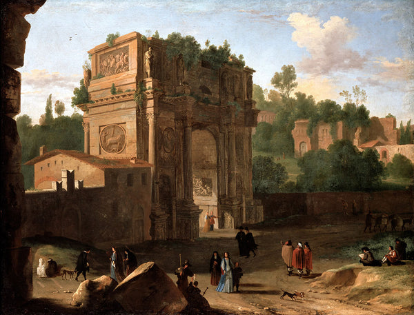 The Arch of Constantine, Rome by Herman van Swanevelt - Art Print - Zapista