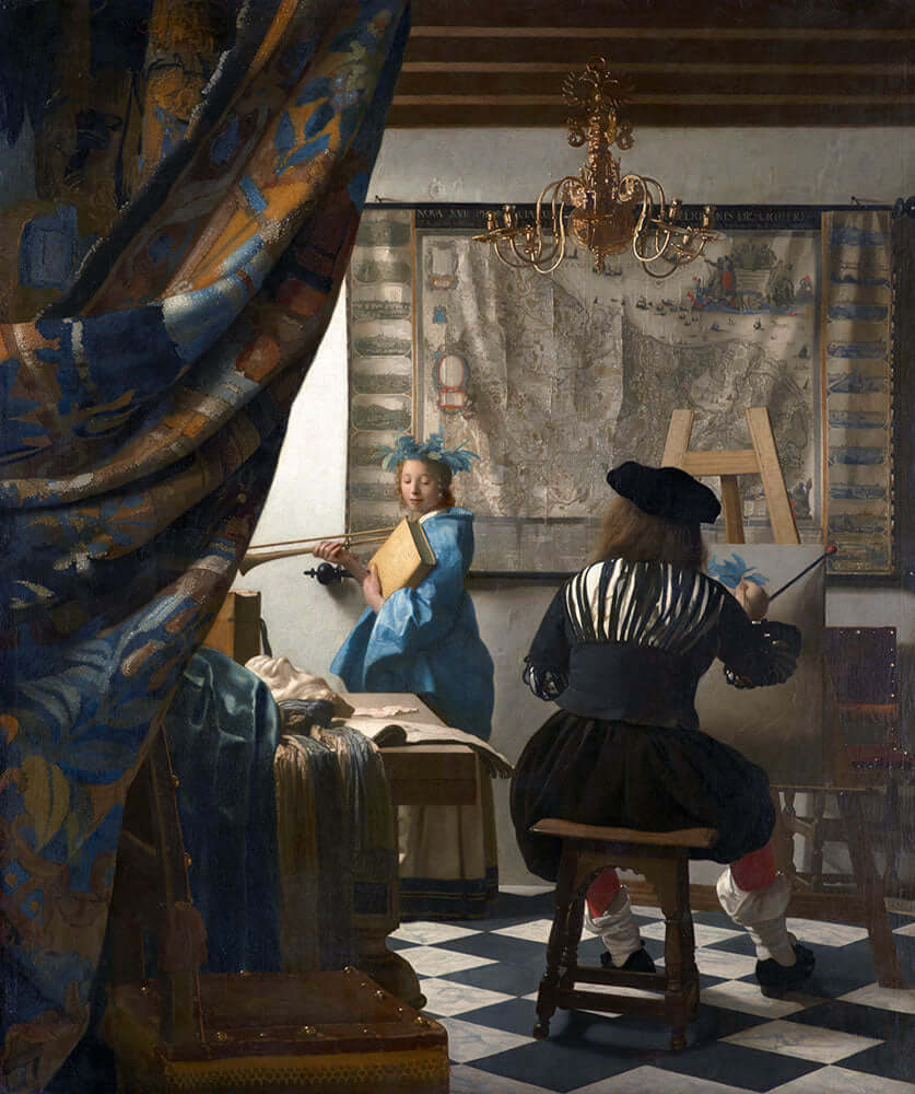 The Art of Painting by Johannes Vermeer - Art Print - Zapista