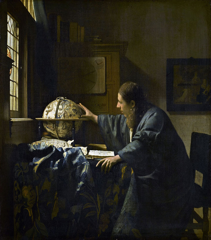 The Astronomer by Johannes Vermeer - Art Print - Zapista