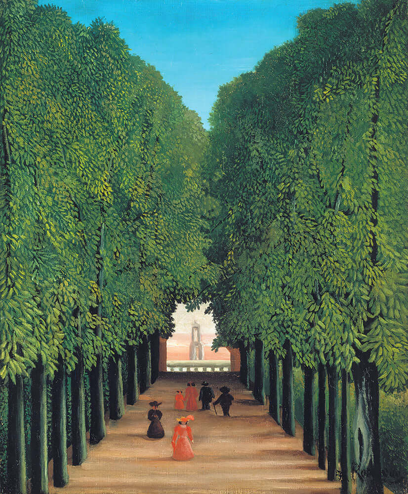 The Avenue in Saint-Cloud Park by Henri Rousseau - Art Print - Zapista