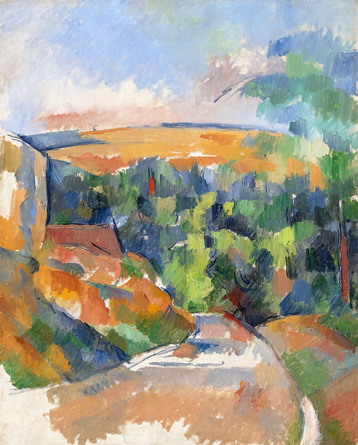 The Bend in the Road by Paul Cézanne - Art Print - Zapista