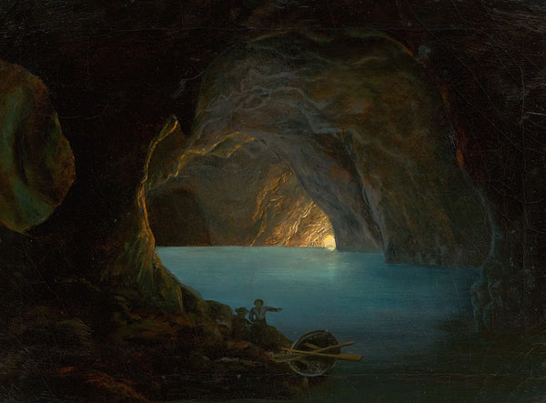 The Blue Grotto by Carl Friedrich Seiffert - Art Print - Zapista