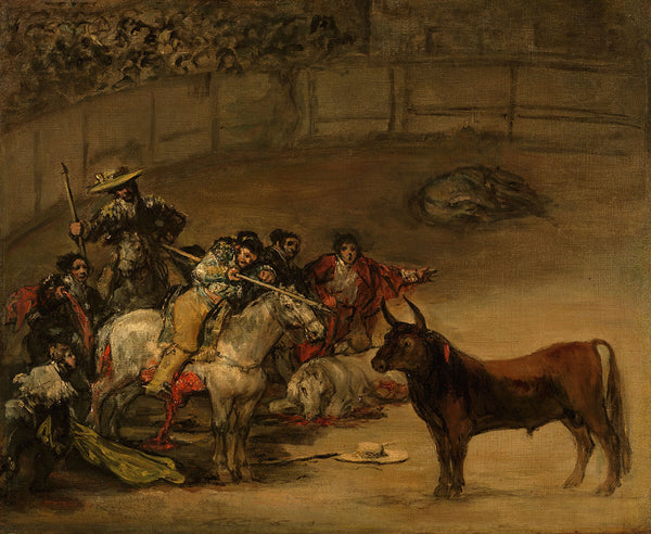 Bullfight, Suerte de Varas by Francisco Goya - Art Print - Zapista