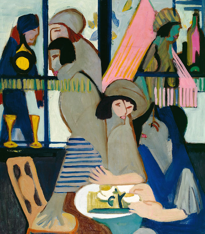 The Cafe by Ernst Ludwig Kirchner - Art Print - Zapista