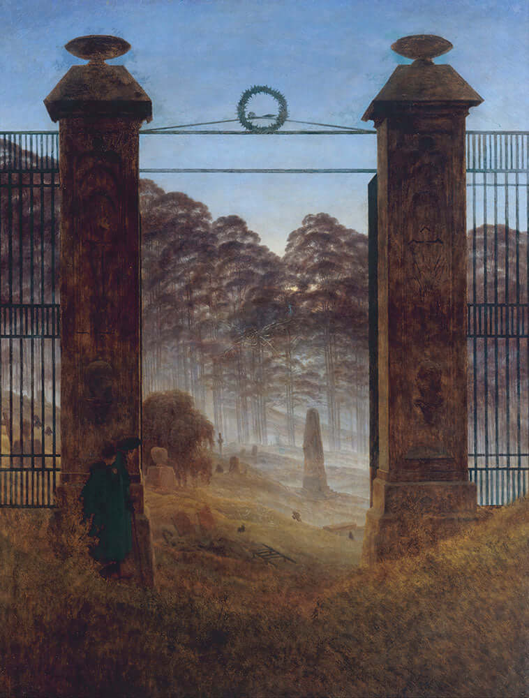 The Cemetery Entrance by Caspar David Friedrich - Art Print - Zapista