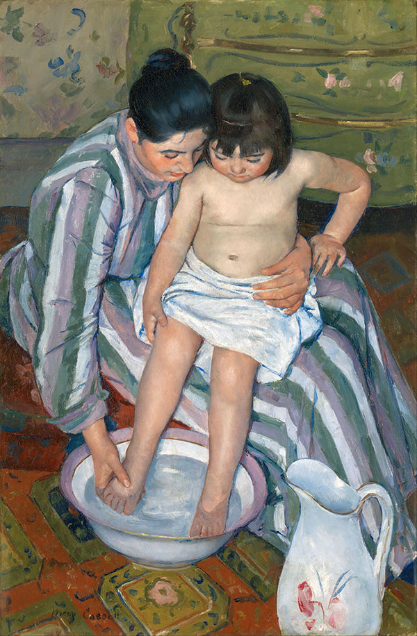 The Child's Bath by Mary Cassatt - Art Print - Zapista