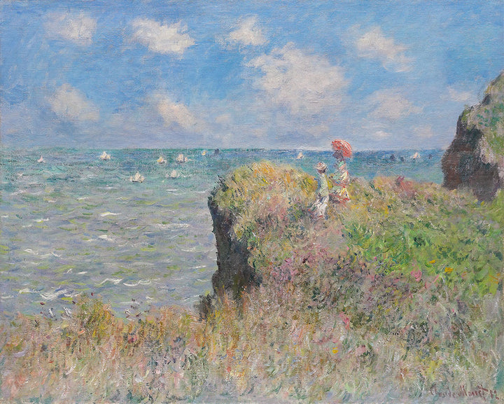 The Cliff Walk at Pourville by Claude Monet - Art Print - Zapista