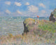 The Cliff Walk at Pourville by Claude Monet - Art Print - Zapista