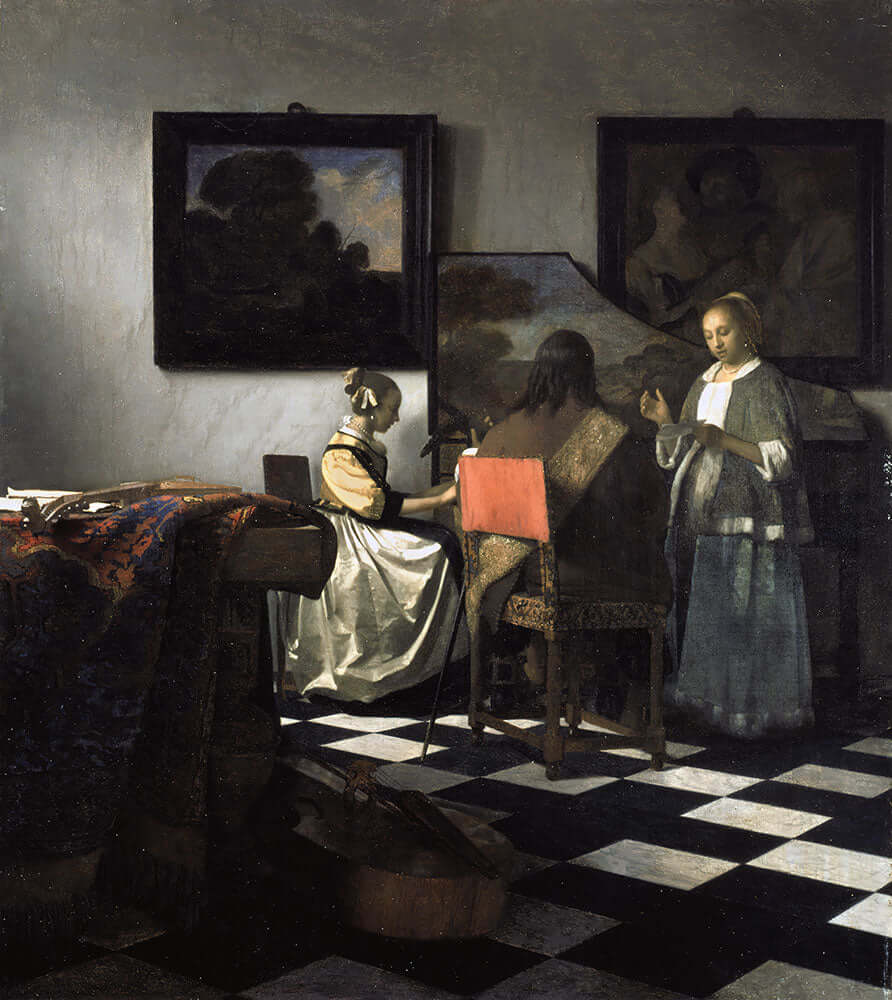 The Concert by Johannes Vermeer - Art Print - Zapista