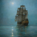The Crescent Moon by Montague Dawson - Art Print - Zapista
