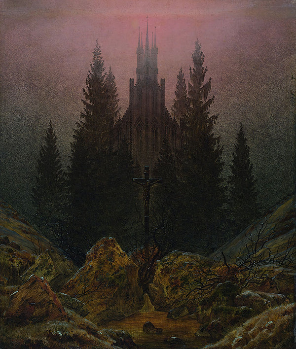 The Cross in the Mountains by Caspar David Friedrich - Art Print - Zapista