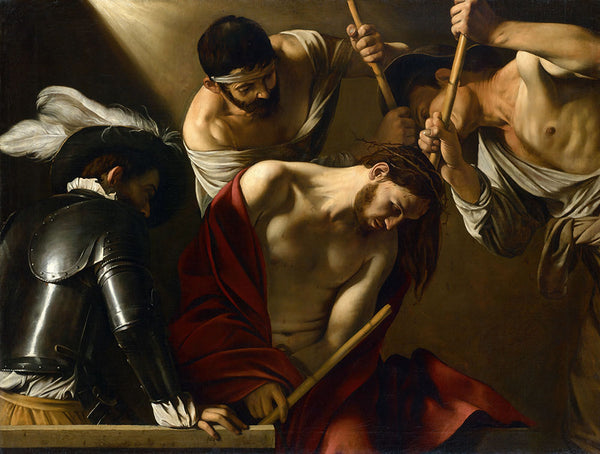The Crowning with Thorns by Caravaggio - Art Print - Zapista