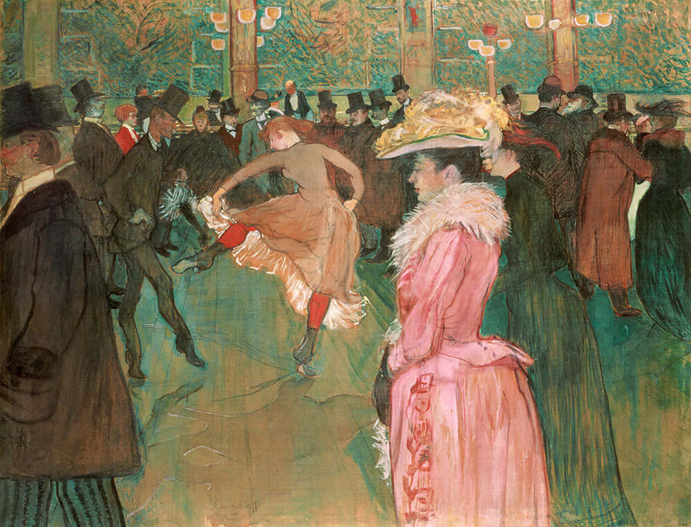 The Dance at the Cabaret by Henri de Toulouse-Lautrec - Art Print - Zapista