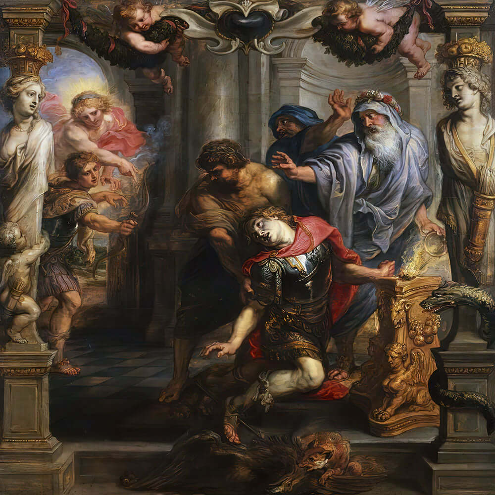 Death of Achilles by Peter Paul Rubens - Art Print - Zapista