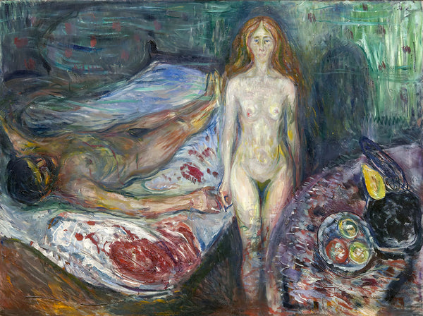 The Death of Marat by Edvard Munch - Art Print - Zapista