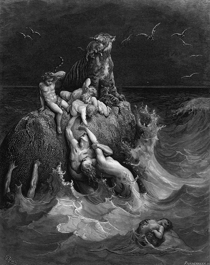 The Deluge by Gustave Doré - Art Print - Zapista