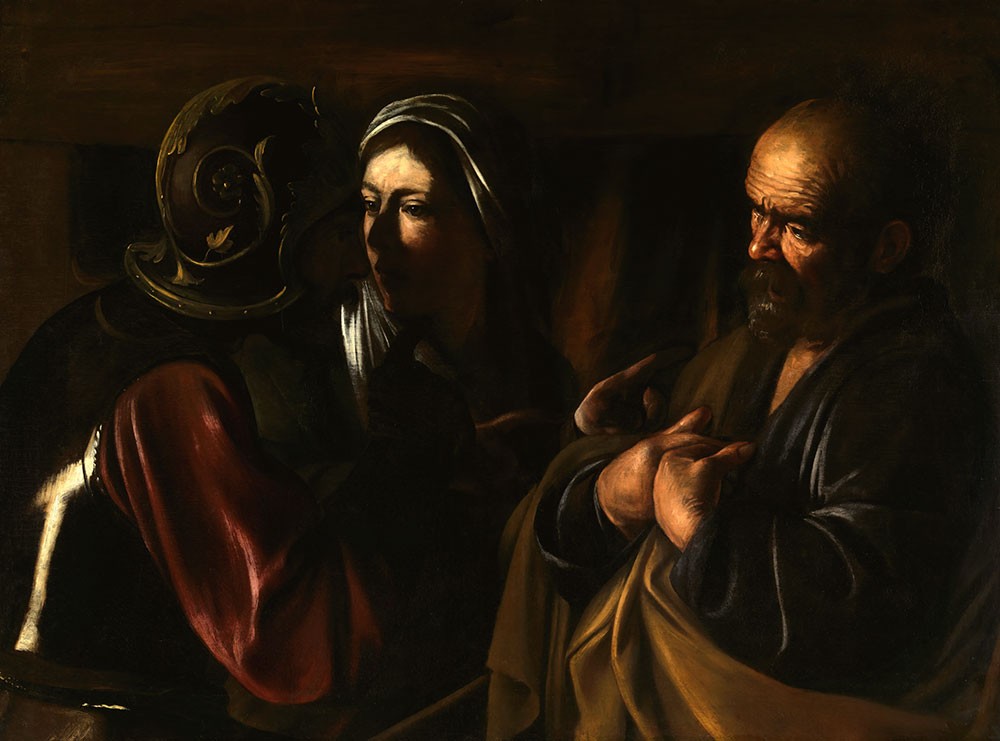 The Denial of Saint Peter by Caravaggio - Art Print - Zapista