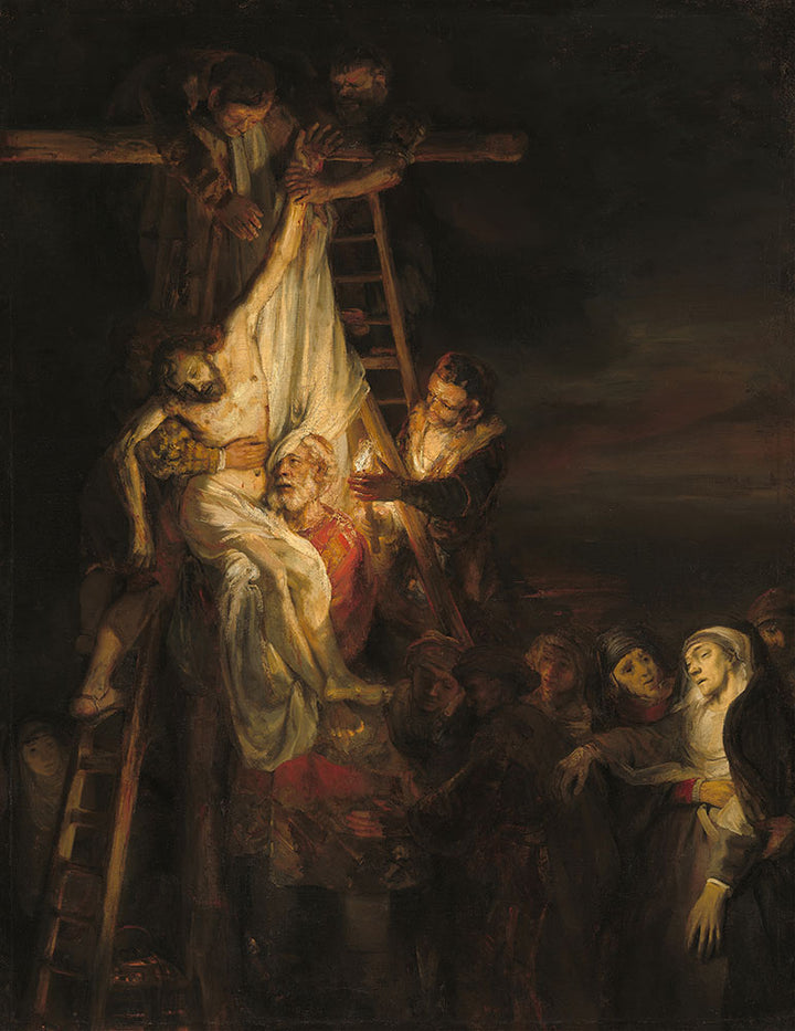 The Descent from the Cross by The Descent from the Cross by Rembrandt and Constantijn van Renesse - Art Print - Zapista