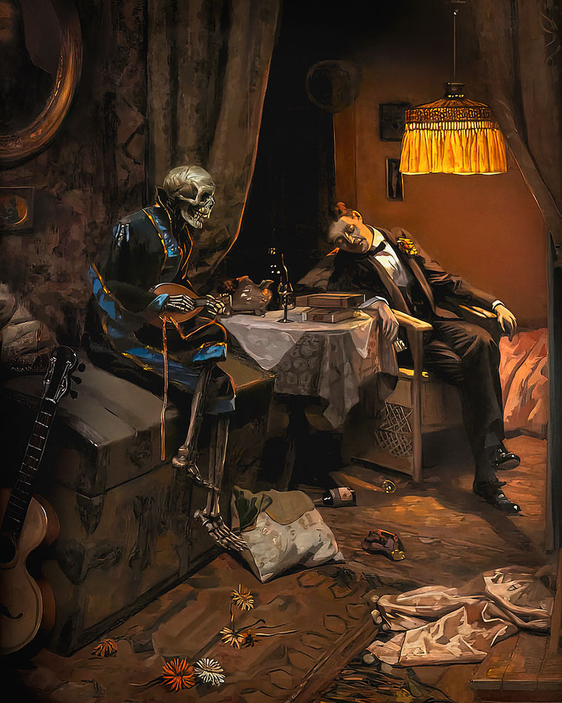 The Drinker by Erich Plontke - Art Print - Zapista