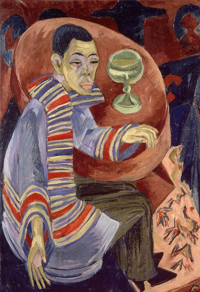 The Drinker by Ernst Ludwig Kirchner - Art Print - Zapista