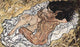 The Embrace by Egon Schiele - Art Print - Zapista