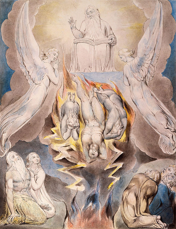 The Fall of Satan by William Blake - Art Print - Zapista