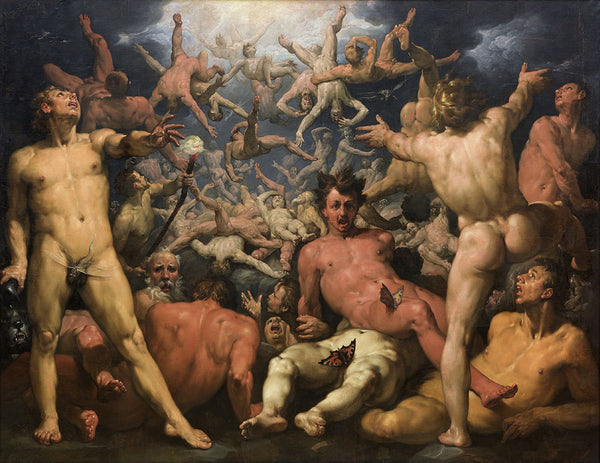 The Fall of the Titans by Cornelis Cornelisz Van Haarlem - Art Print - Zapista