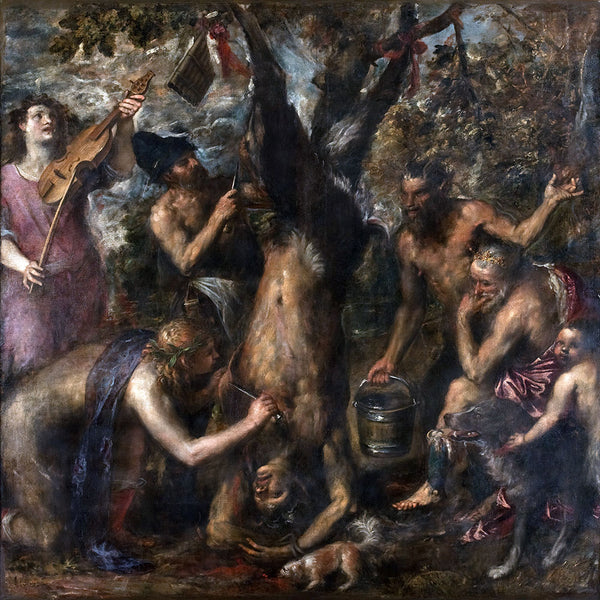 Flaying of Marsyas by Titian - Art Print - Zapista