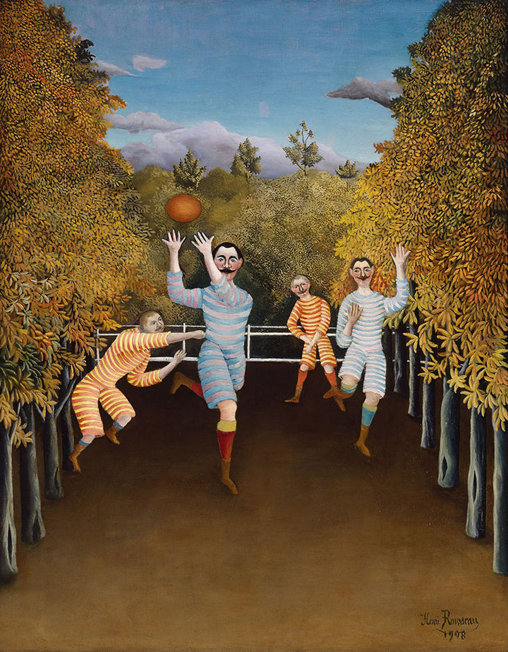 The Football Players by&nbsp;Henri Rousseau - Art Print - Zapista