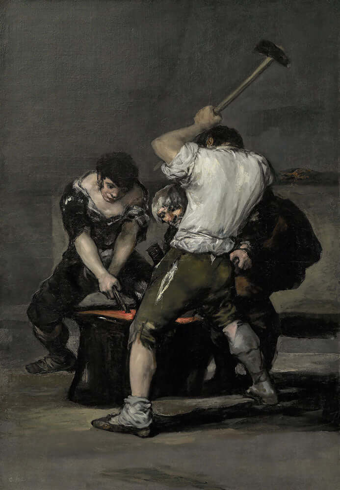 The Forge by Francisco Goya - Art Print - Zapista