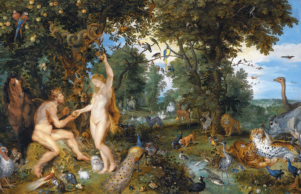 The Garden of Eden with the Fall of Man by Peter Paul Rubens - Art Print - Zapista