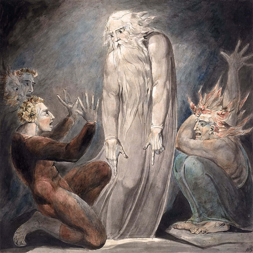 The Ghost of Samuel Appearing to Saul by William Blake - Art Print - Zapista