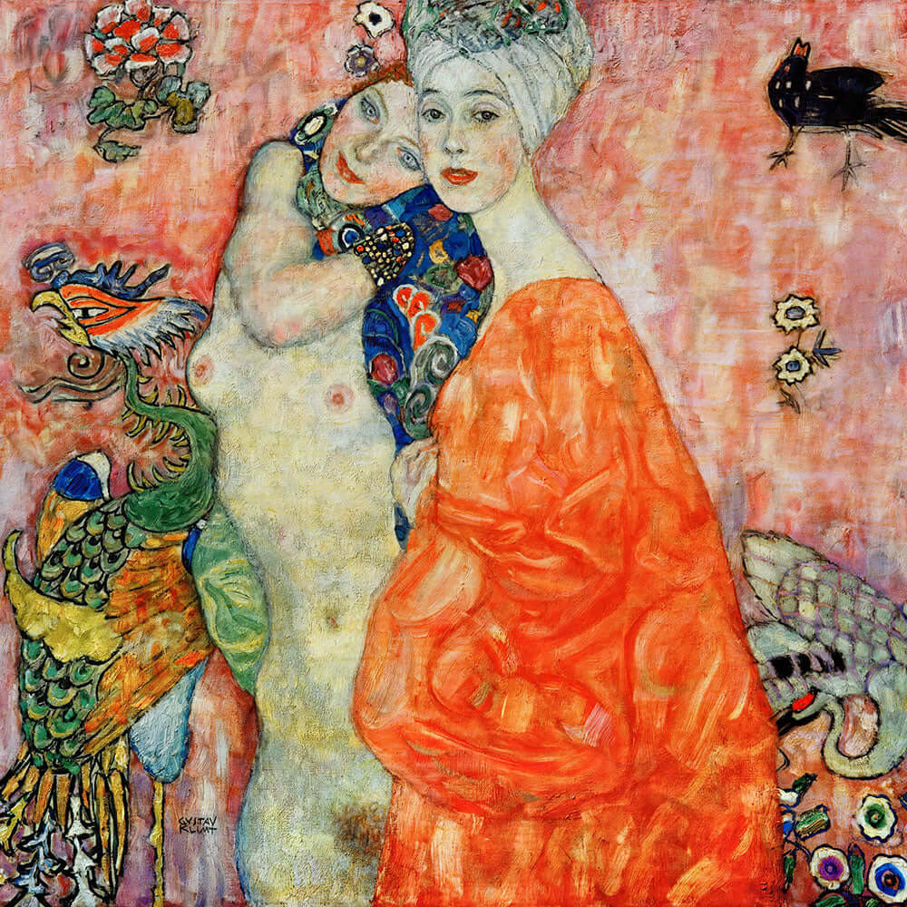 The Girlfriends by Gustav Klimt - Art Print - Zapista