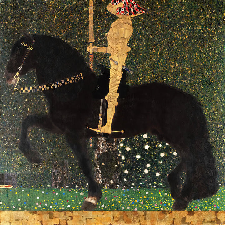 The Golden Knight by Gustav Klimt - Art Print - Zapista