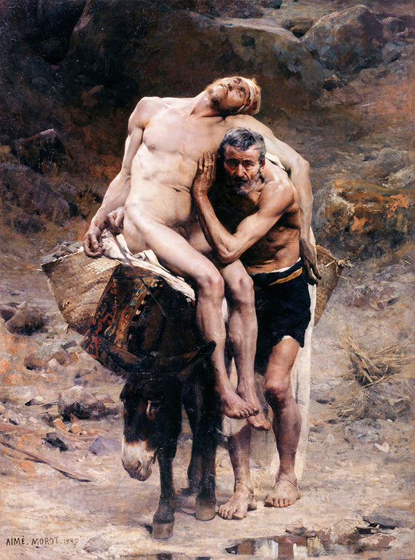 The Good Samaritan by Aimé Morot - Art Print - Zapista