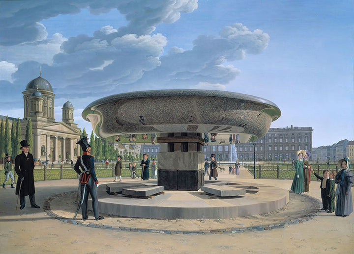 The Granite Dish in the Berlin Lustgarten by Johann Erdmann Hummel - Art Print - Zapista